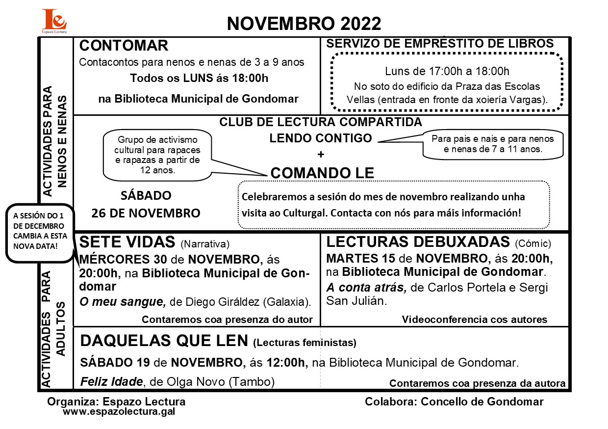 Actividades novembro 2022